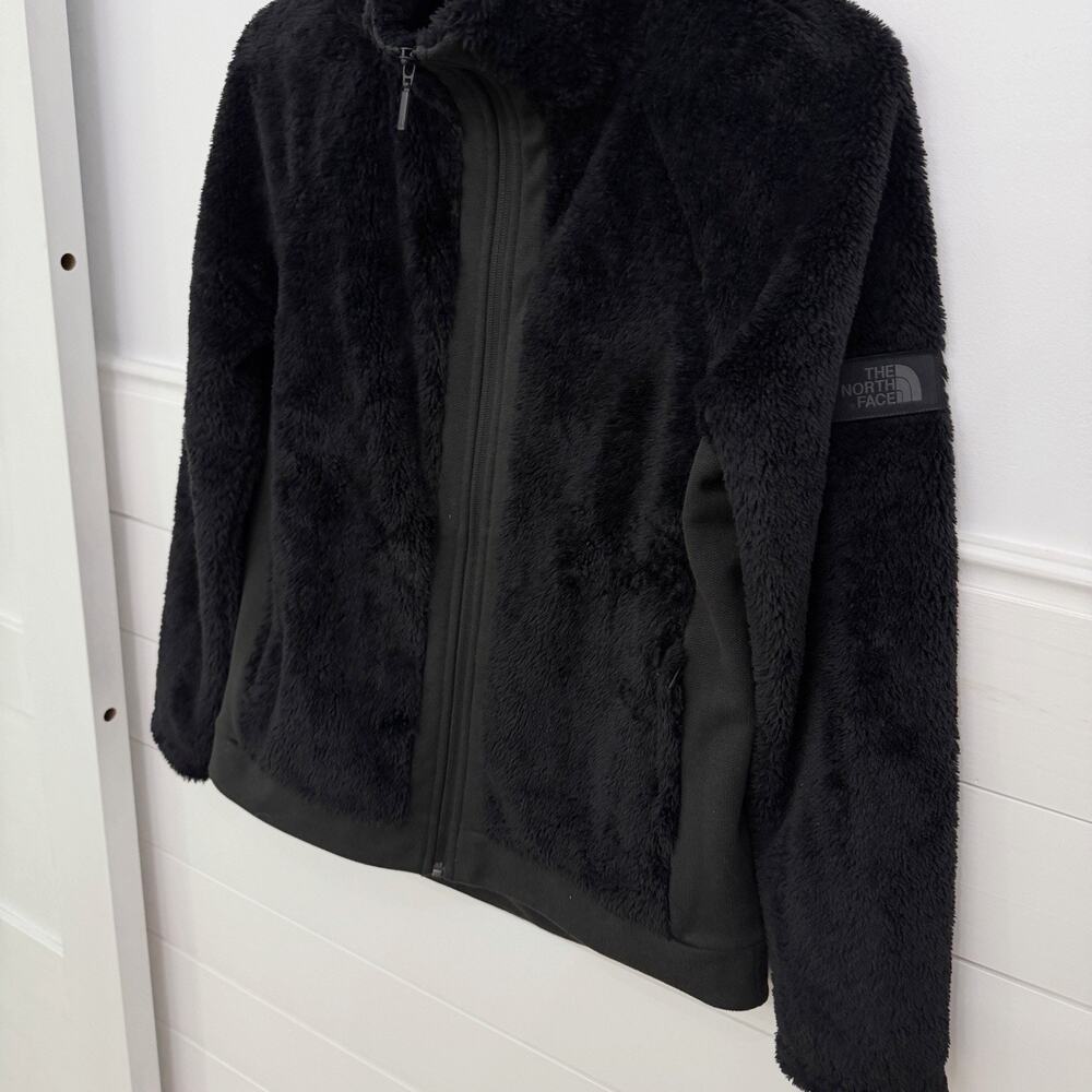 Women’s The North Face Black Fleece Zip Up Jacket Size M - Picture 3 of 7